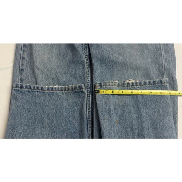 Levi's 505 Jeans Mens 34x30 Regular Fit Straight Leg Blue Wash Denim - Picture 15 of 16